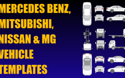 Mercedes Benz, Mitsubishi, Nissan and MG Vehicle Templates Added