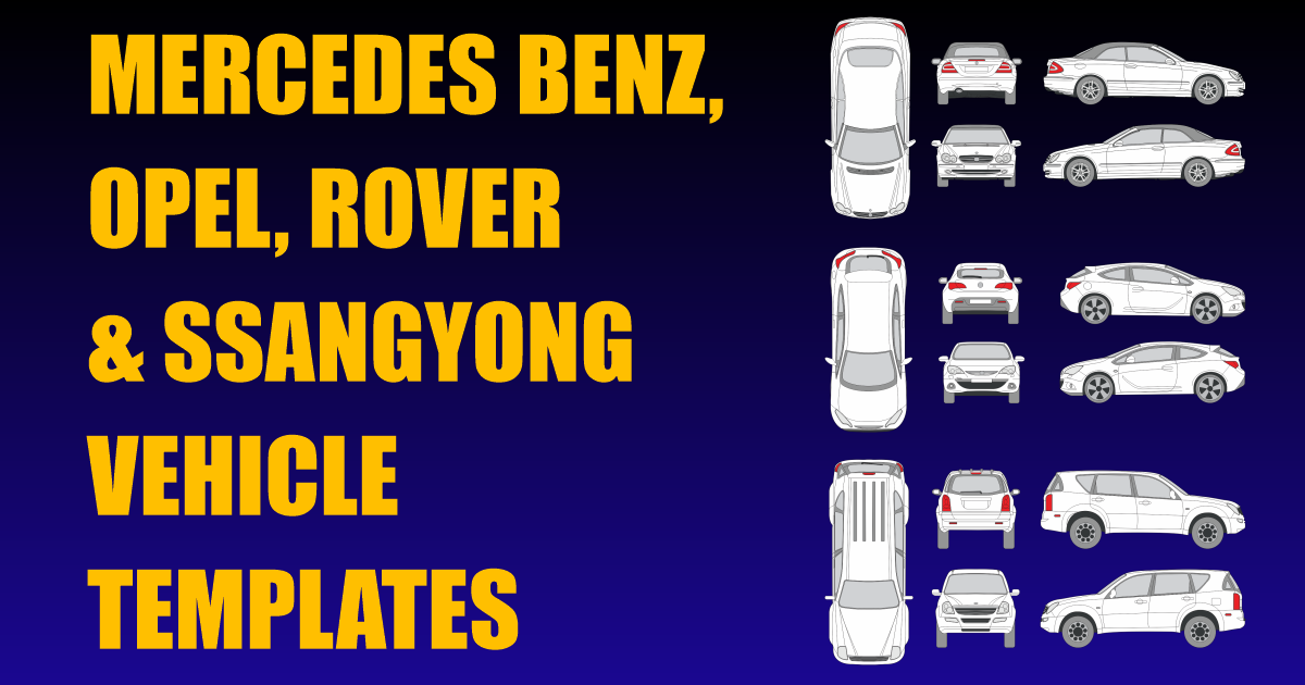 Mercedes Benz, Opel, Rover and Ssangyong Vehicle Templates Added