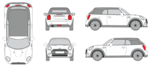 Mini One 2015 Car Template