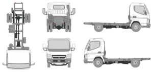 Mitsubishi Fuso Canter 2005 Truck Template