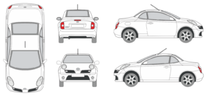 Nissan Micra C+C 2005 Car Template