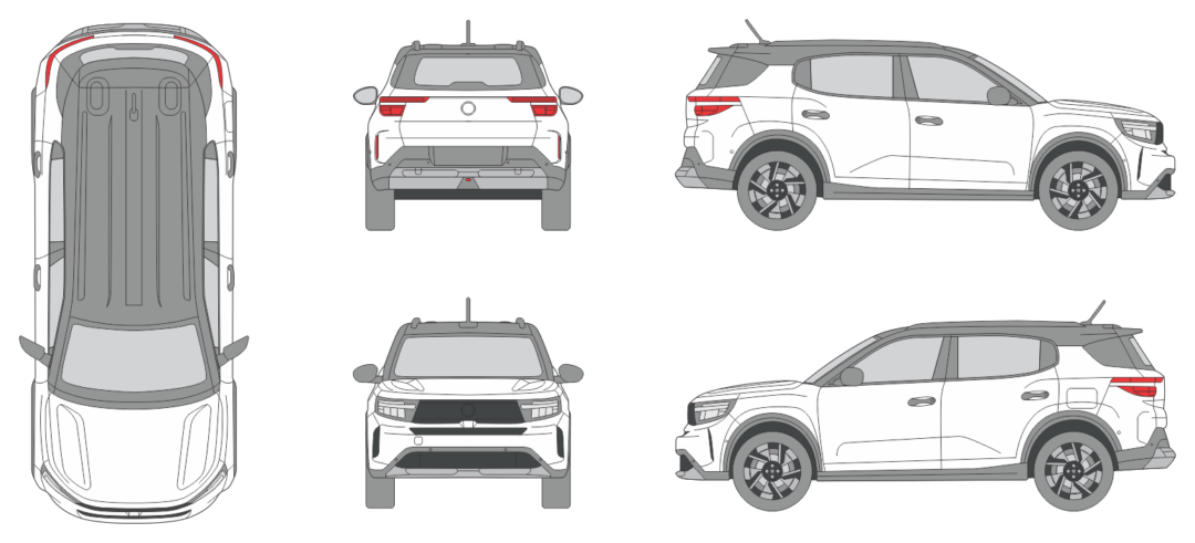 Opel Frontera 2024 SUV Template