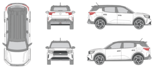 Opel Frontera 2024 SUV Template