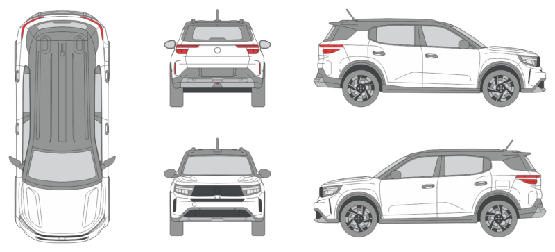 Opel Frontera 2024 SUV Template