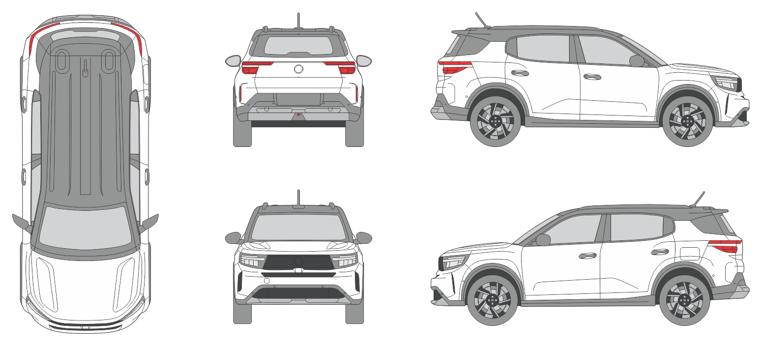 Opel Frontera 2024 SUV Template