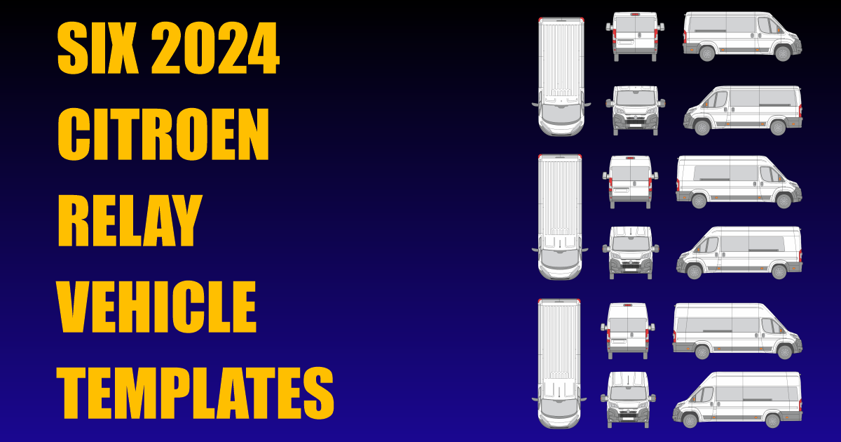 Six 2024 Citroen Relay Vehicle Templates Added