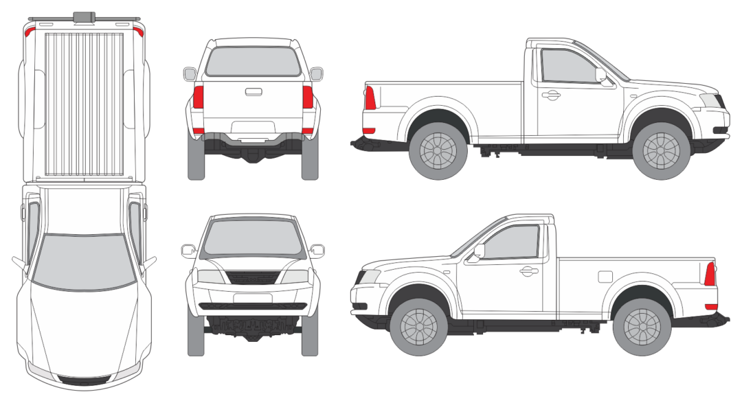 Tata Xenon 2007 Pickup Template