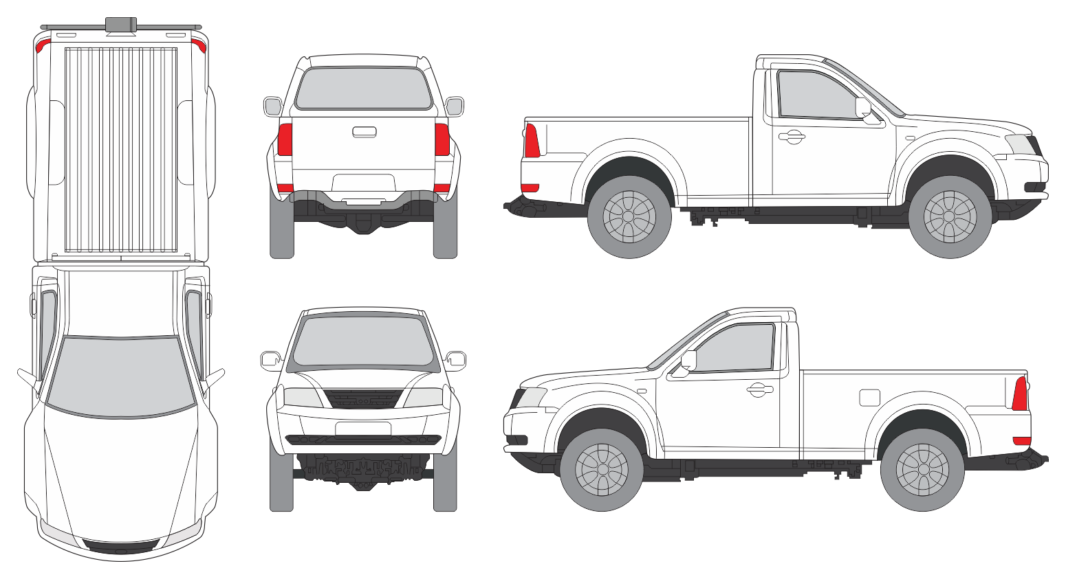 Tata Xenon 2007 Pickup Template