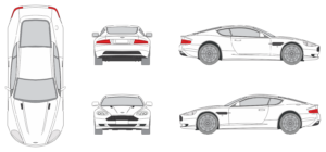 Aston Martin DB9 2004 Car Template