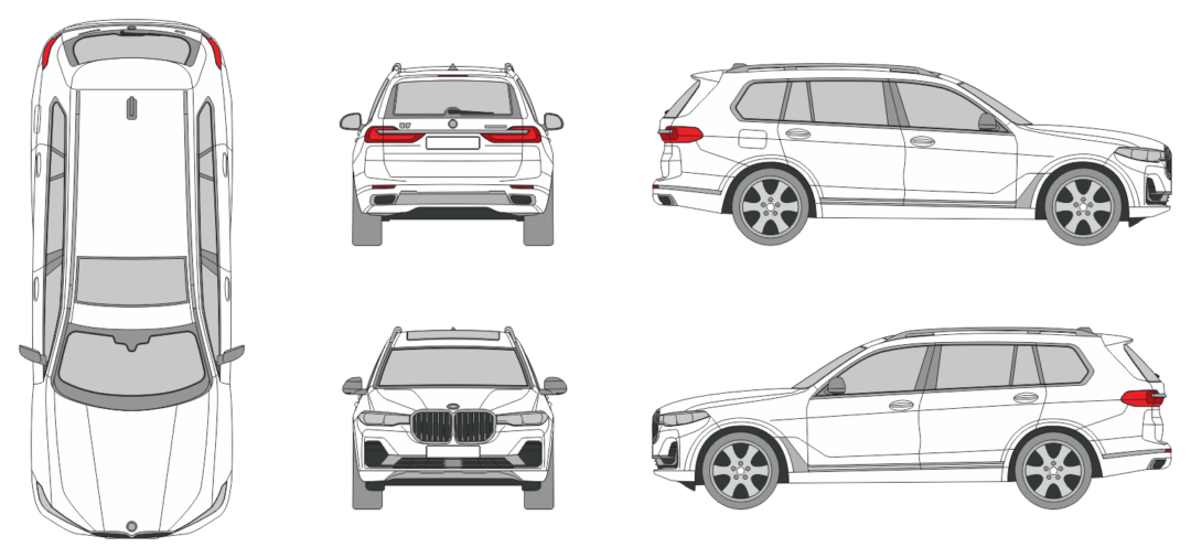 BMW X7 2019 SUV Template