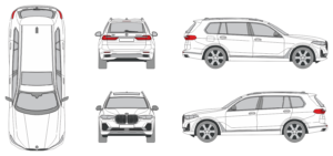 BMW X7 2019 SUV Template