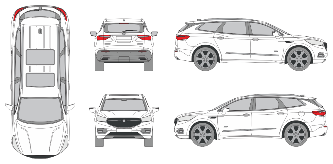 Buick Enclave 2018 SUV Template