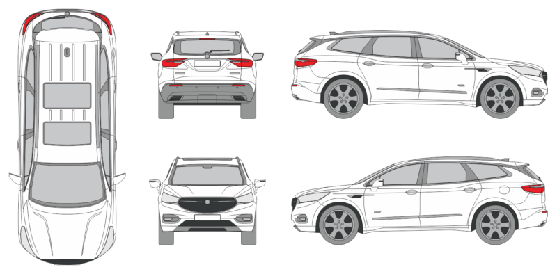 Buick Enclave 2018 SUV Template