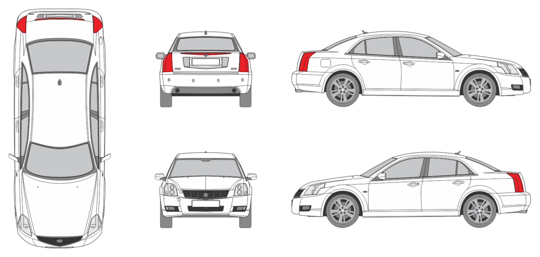 Cadillac BLS 2005 Car Template