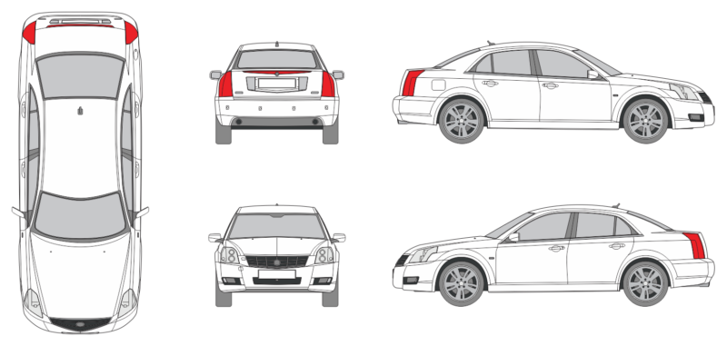 Cadillac BLS 2005 Car Template