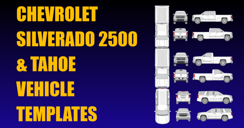 Chevrolet Silverado 2500 and Tahoe Vehicle Templates Added