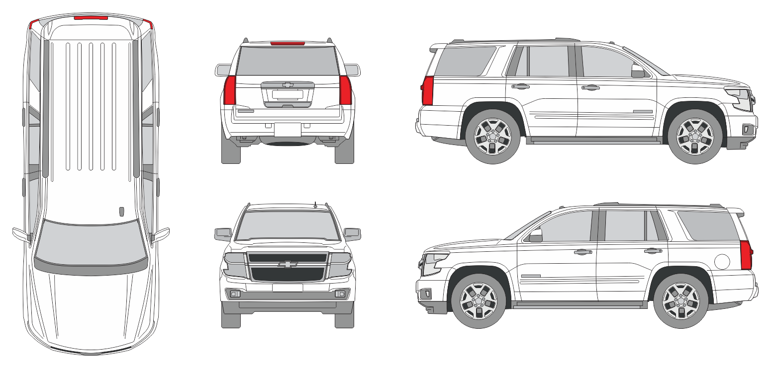 Chevrolet Tahoe 2015 SUV Template