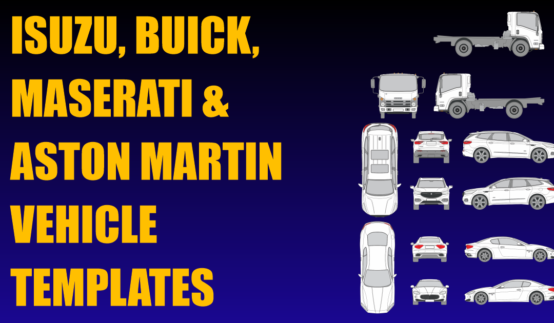 Isuzu, Buick, Maserati and Aston Martin Vehicle Templates Added