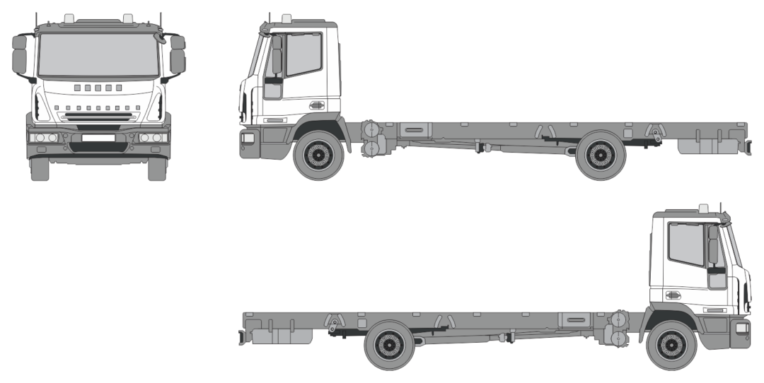 Iveco EuroCargo 2003 Truck Template