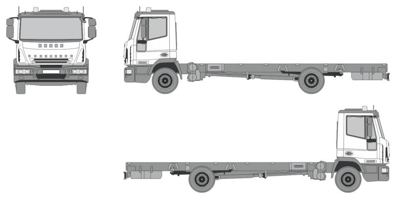 Iveco EuroCargo 2003 Truck Template