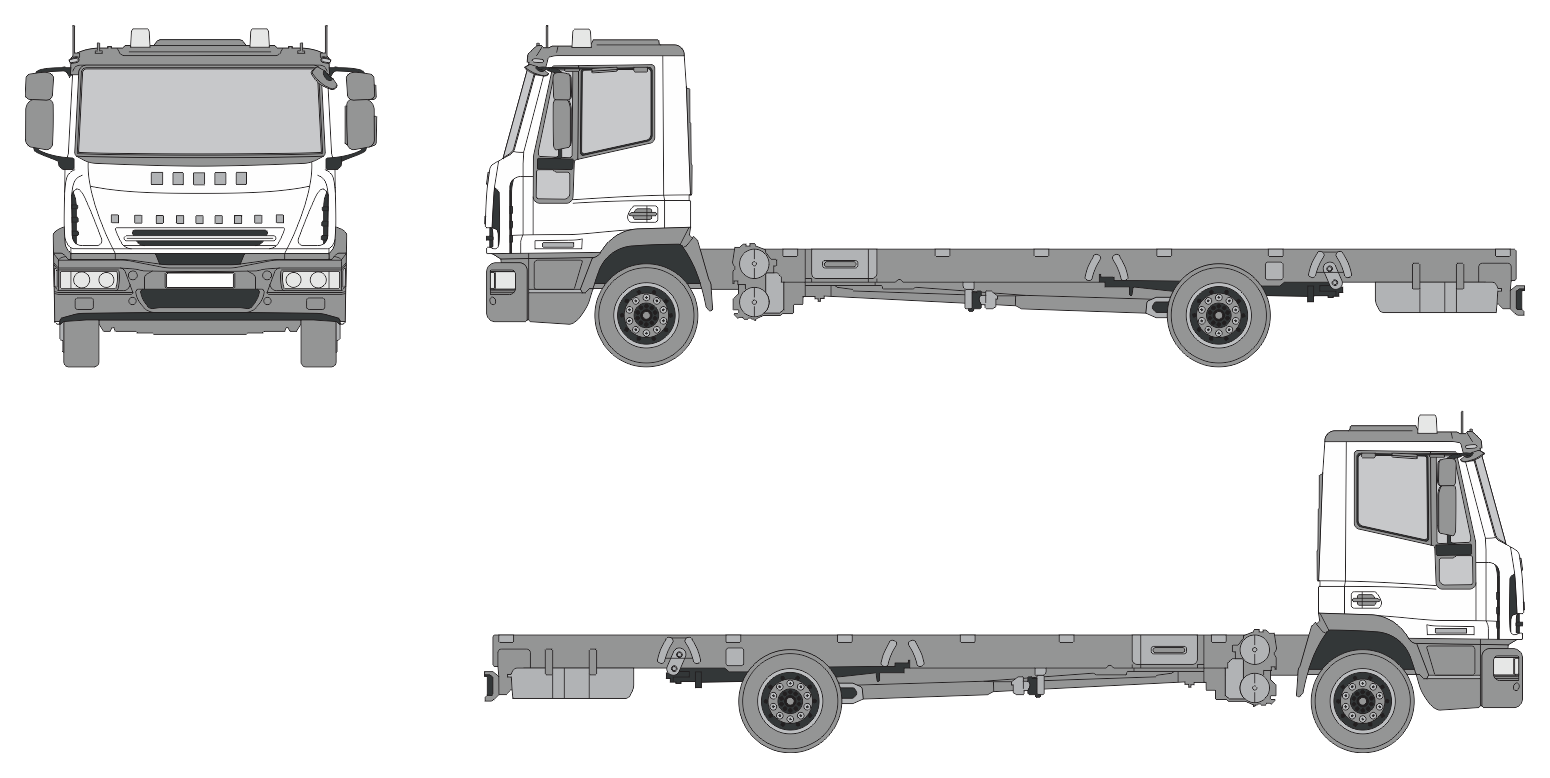 Iveco EuroCargo 2003 Truck Template