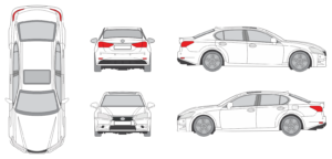 Lexus GS 2012 Car Template