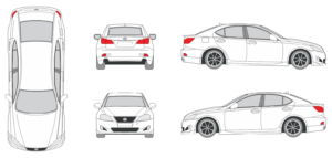 Lexus IS 2005 Car Template