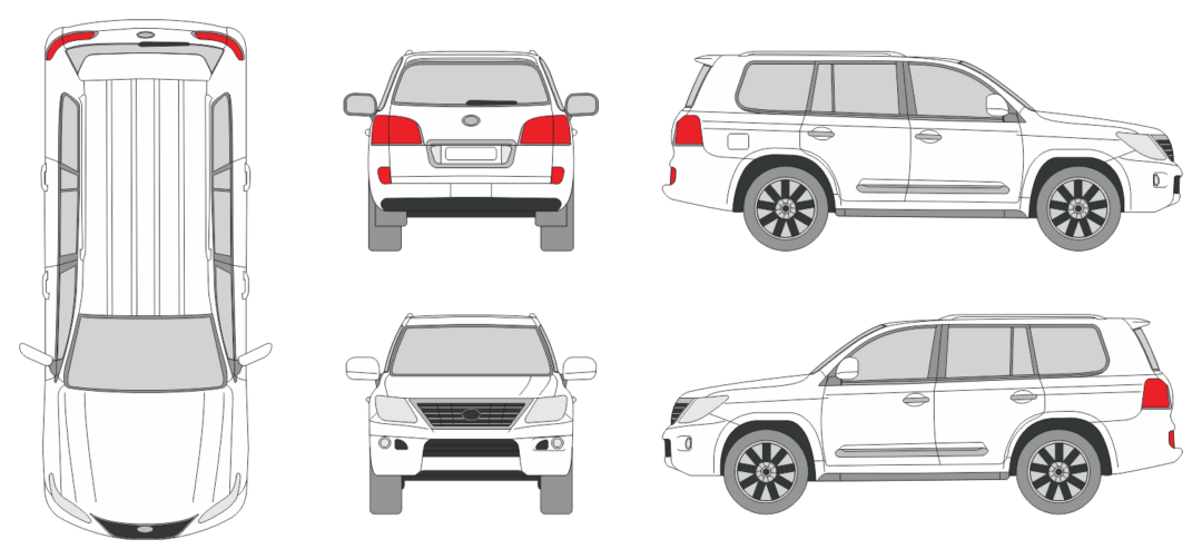 Lexus LX 2008 SUV Template