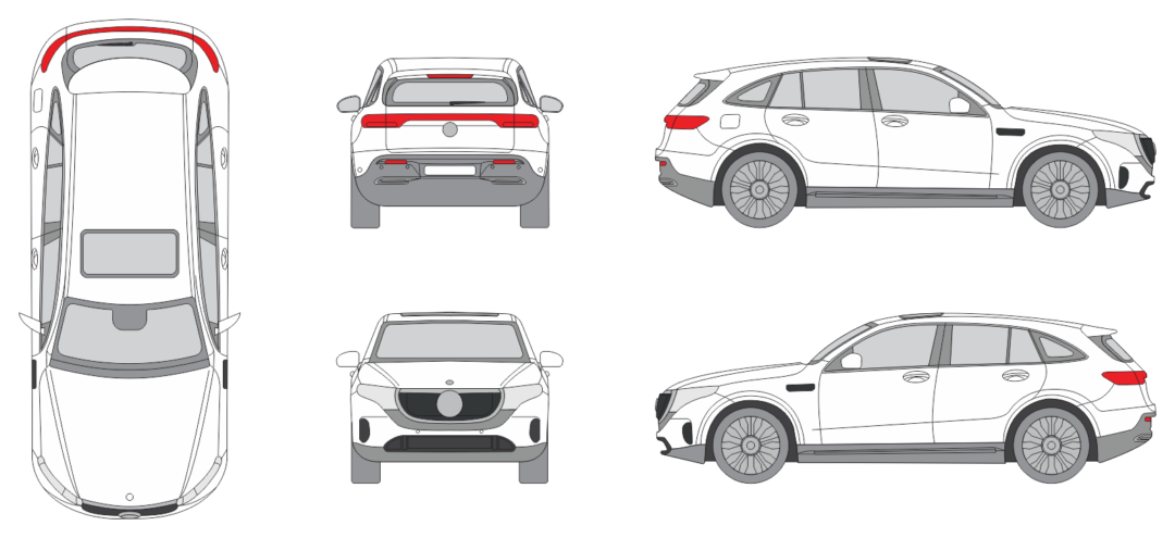 Mercedes Benz EQC 2019 SUV Template