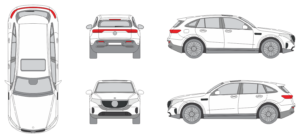 Mercedes Benz EQC 2019 SUV Template