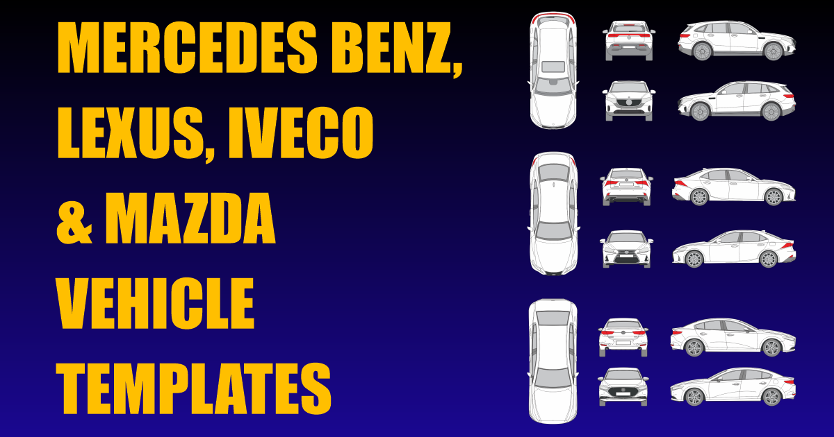 Mercedes Benz, Lexus, Iveco and Mazda Vehicle Templates Added