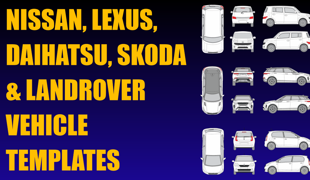 Nissan, Daihatsu, Landrover, Lexus and Skoda Vehicle Templates Added