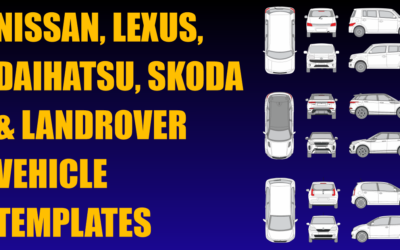 Nissan, Daihatsu, Landrover, Lexus and Skoda Vehicle Templates Added
