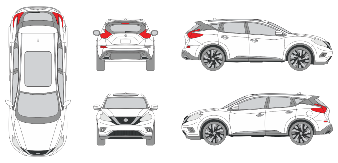 Nissan Murano 2015 Car Template