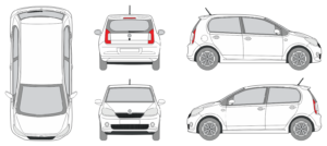 Skoda Citigo 2012 Car Template