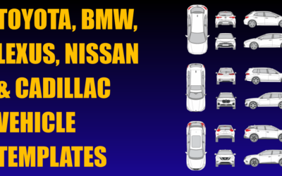 Toyota, BMW, Lexus, Nissan and Cadillac Vehicle Templates Added