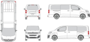 Citroen Spacetourer 2024 Long Van Template