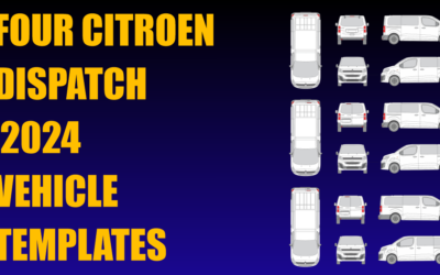 Four Citroen Dispatch 2024 Vehicle Templates Added