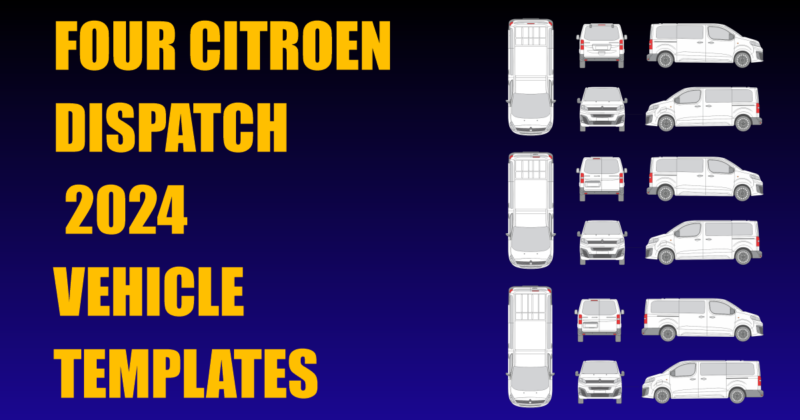 Four Citroen Dispatch 2024 Vehicle Templates Added