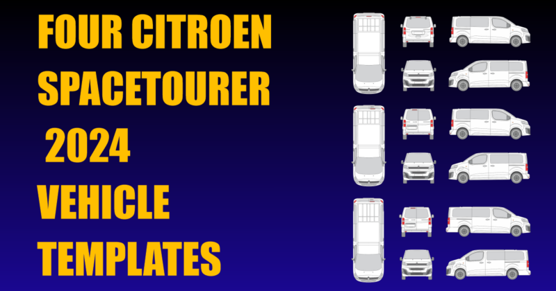 Four Citroen Spacetourer 2024 Vehicle Templates Added