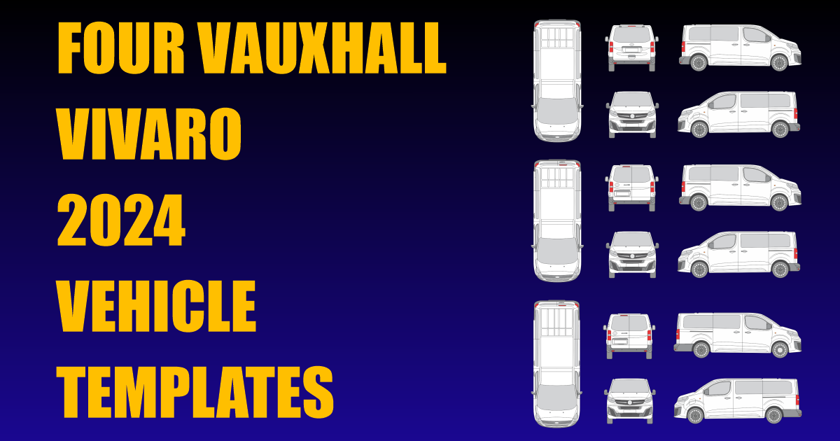 Four Vauxhall Vivaro 2024 Vehicle Templates Added