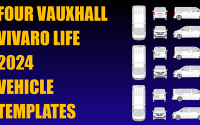 Four Vauxhall Vivaro Life 2024 Vehicle Templates Added