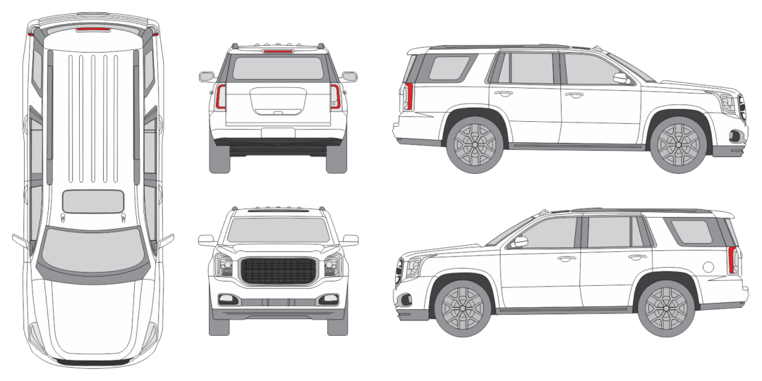 GMC Yukon 2015 SUV Template