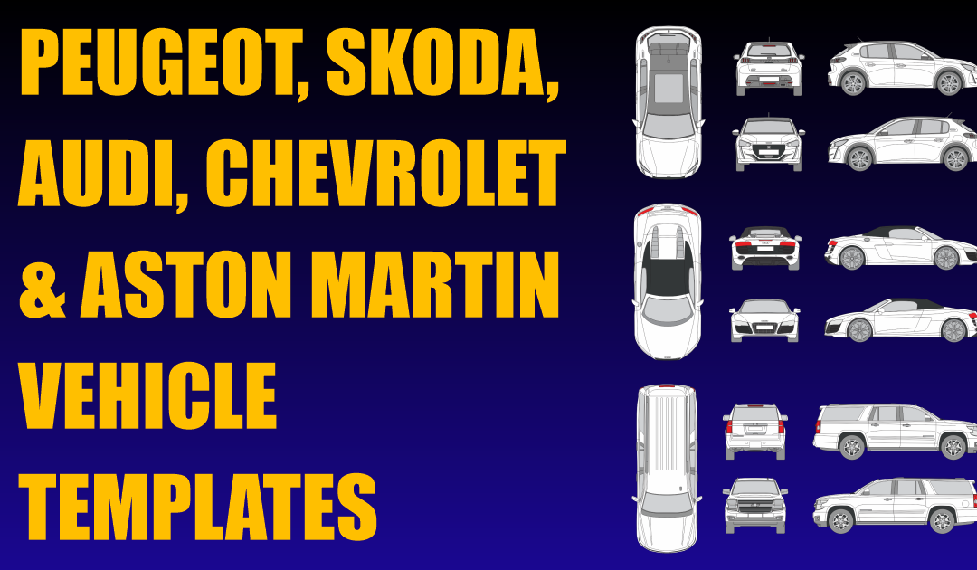 Peugeot, Skoda, Audi, Chevrolet and Aston Martin Vehicle Templates Added