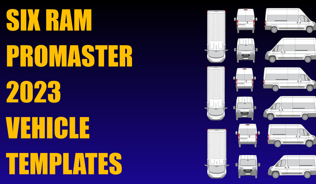 Six Ram Promaster 2023 Vehicle Templates Added