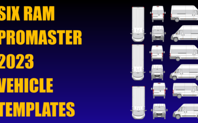 Six Ram Promaster 2023 Vehicle Templates Added