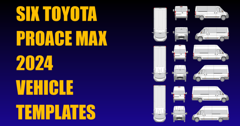 Six Toyota Proace Max 2024 Vehicle Templates Added