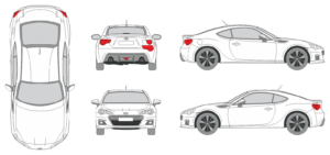 Subaru BRZ 2012 Car Template