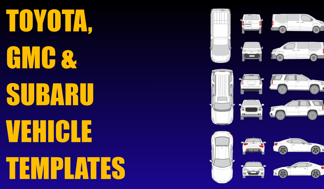 Toyota, GMC and Subaru Templates Added