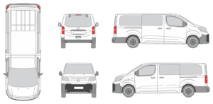 Toyota Proace Verso 2024 Long Van Template